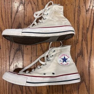 Converse High Tops in Off-White